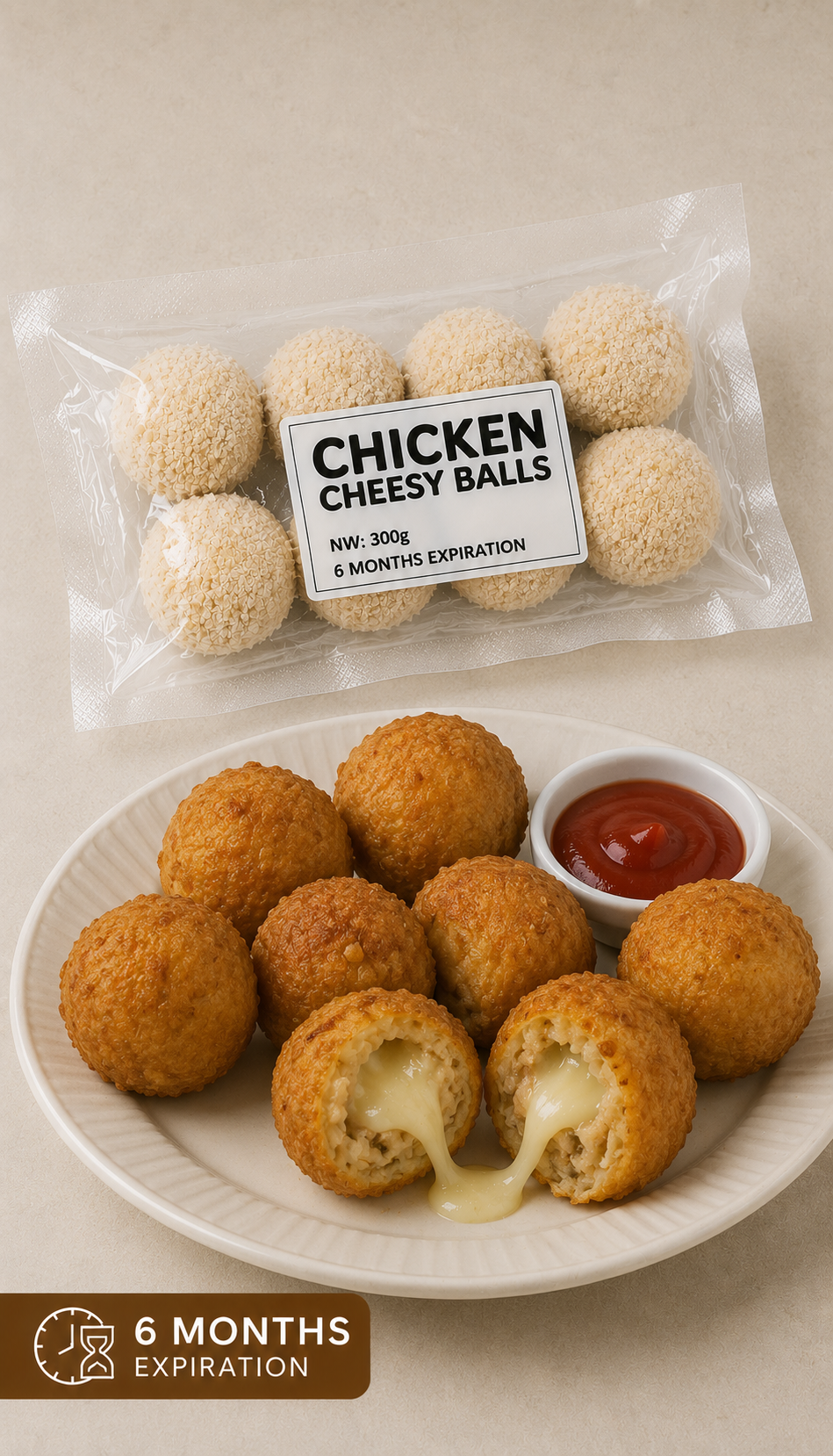 Chicken Cheesy Balls (300g)