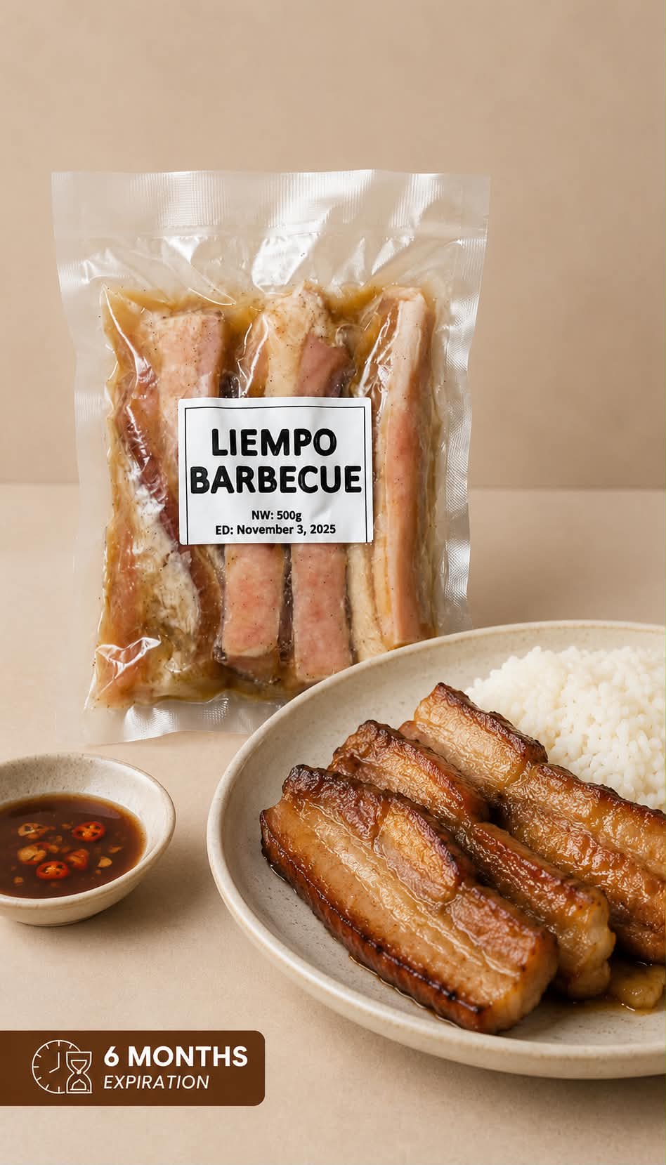 Liempo Barbecue (500g)